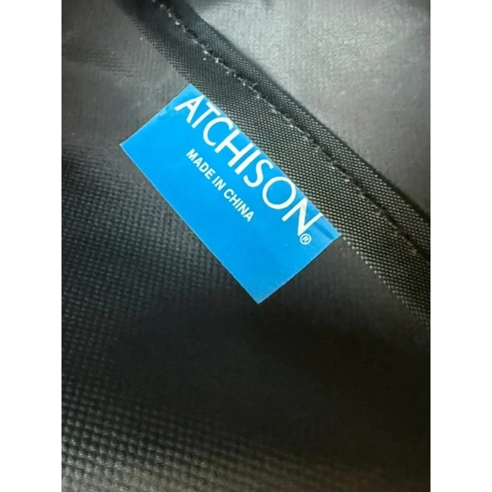 American Crew Atchison Black Messenger Bag Laptop Travel Shoulder Bag